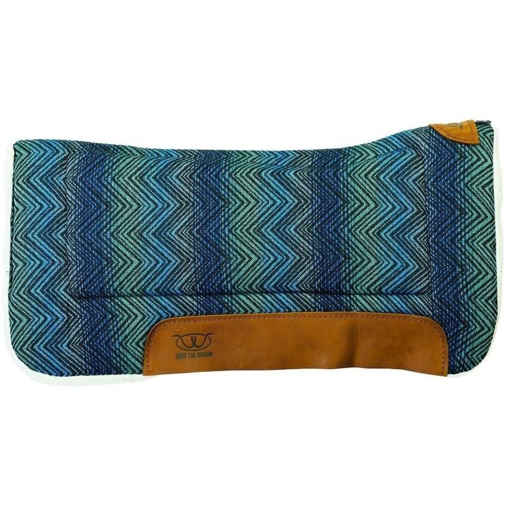 Weaver Leather 30x30 Contoured Saddle Pad Merino Wool Fleece Felt Insert Blue